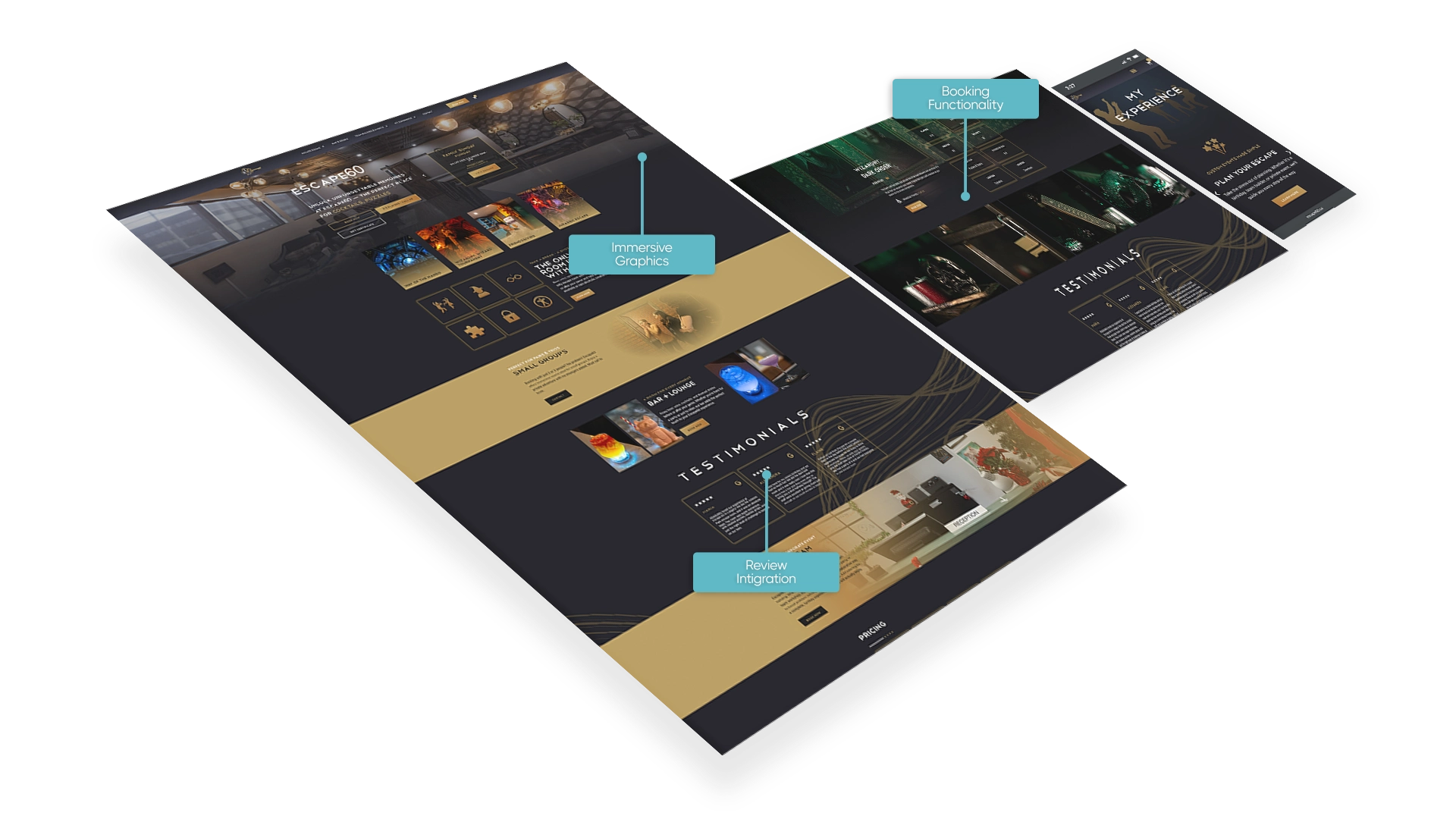 escape room web design