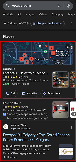 google placement