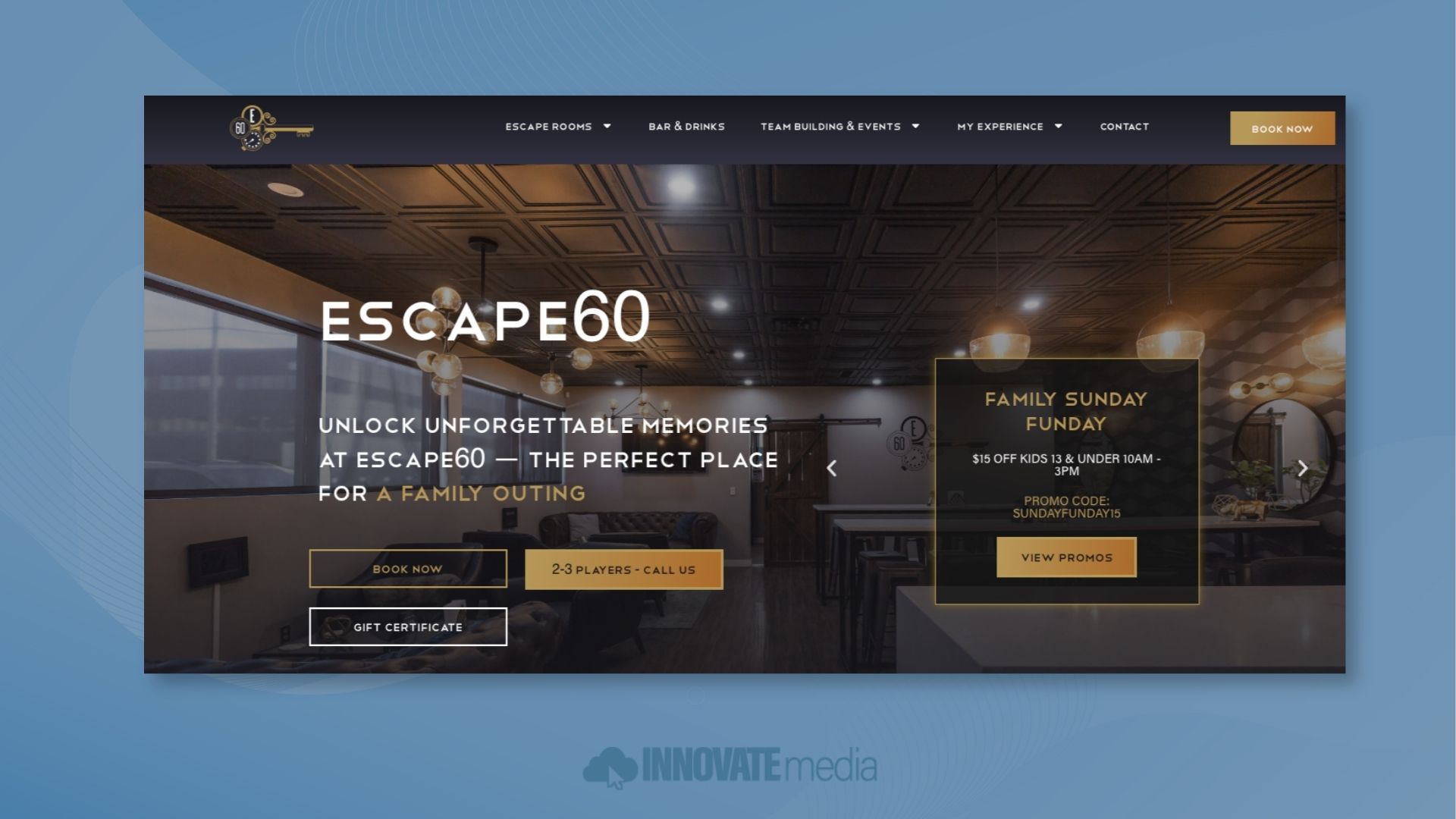 escape room website designers