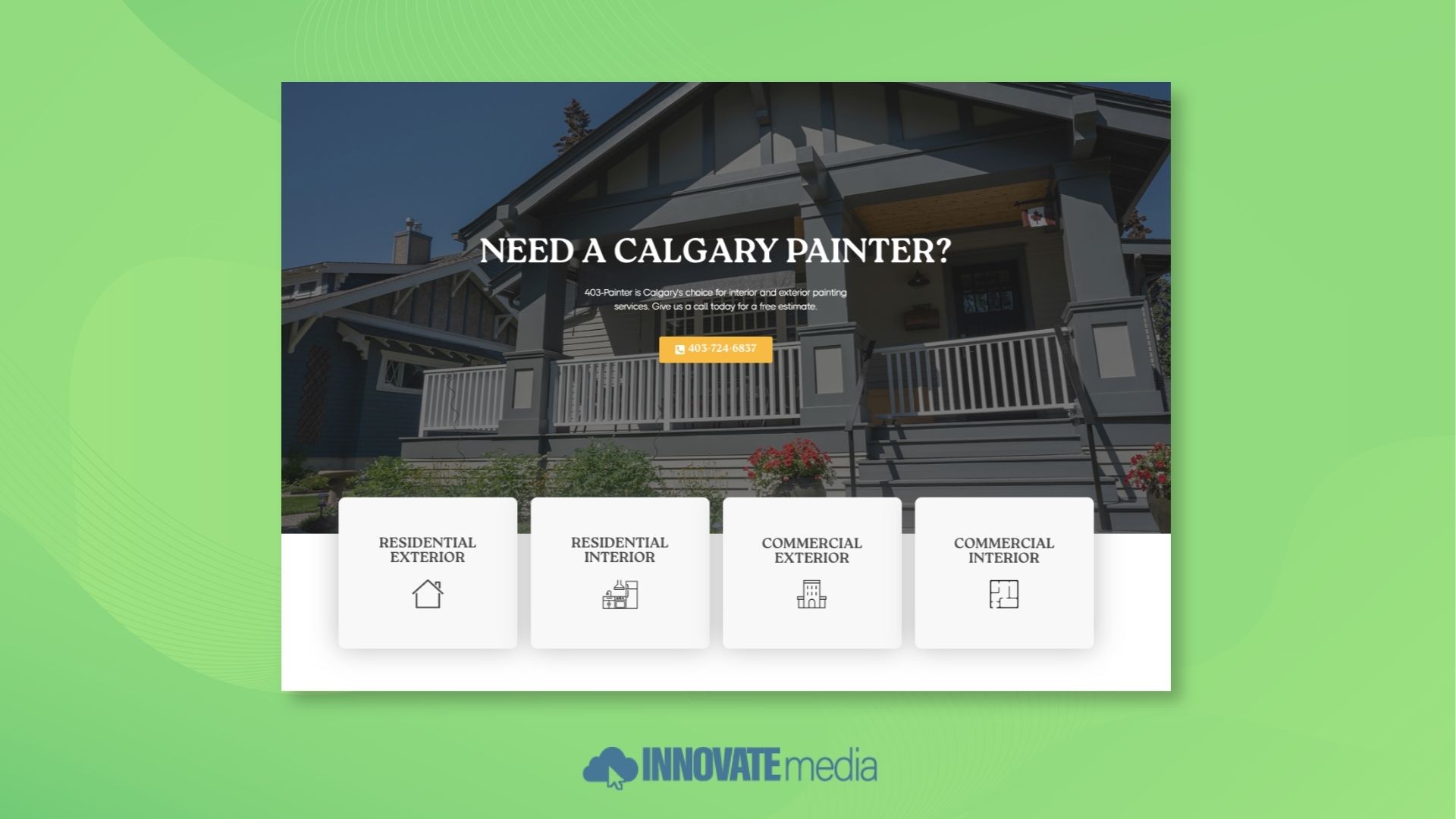painting company website developers